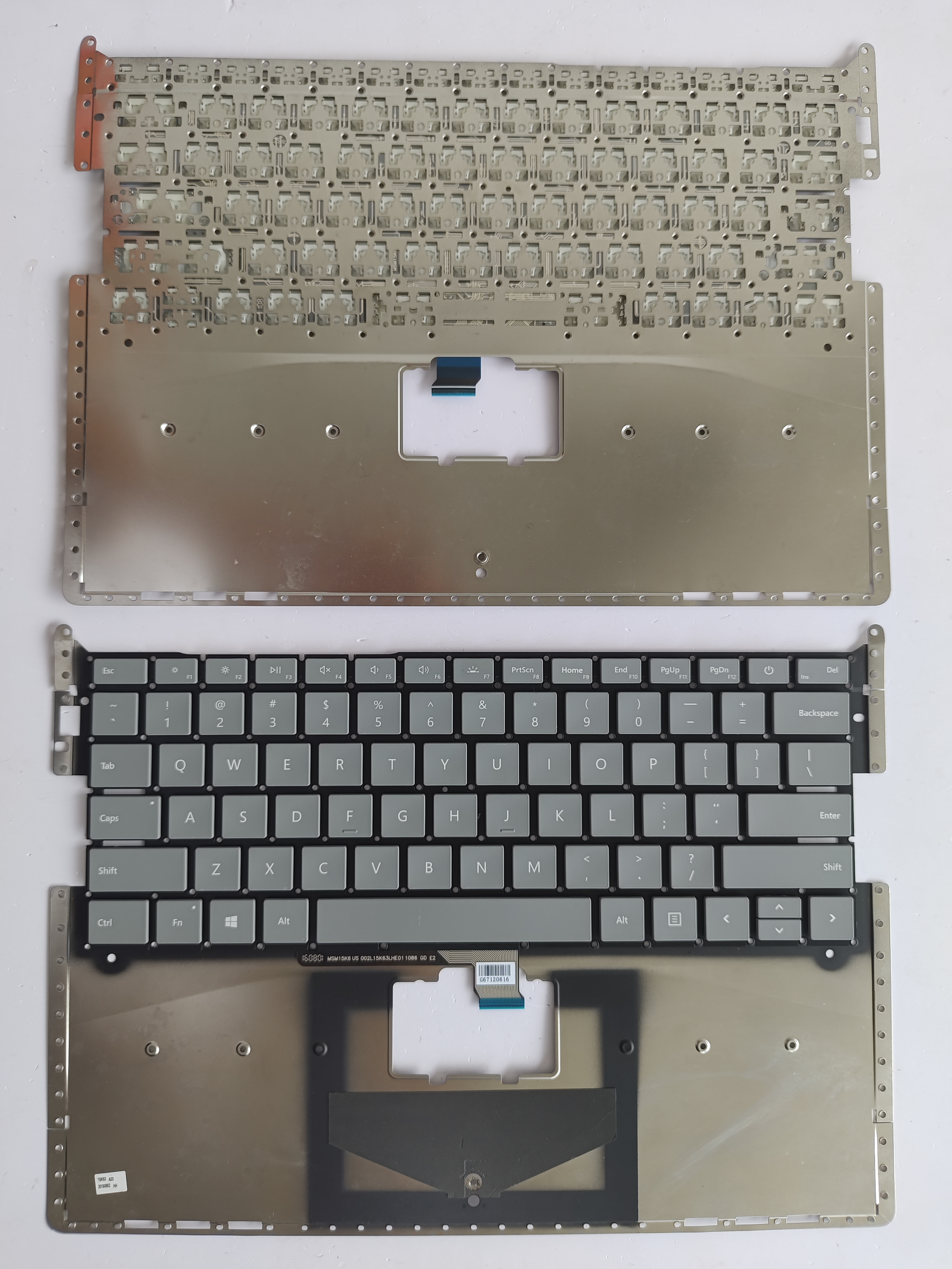 Picture of New Replacement Laptop Keyboard For Microsoft 1769/1782/1770/1790 Surface 1769 Grey US Layout